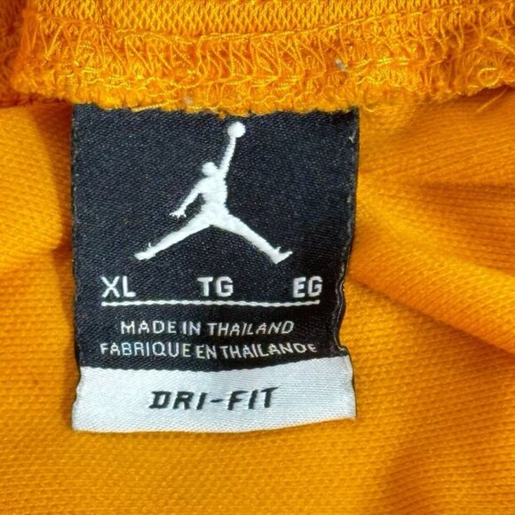 AIR JORDAN DRI-FIT Men's Shorts Polyester Orange White Stretchable Waist Size XL - Picture 7 of 11